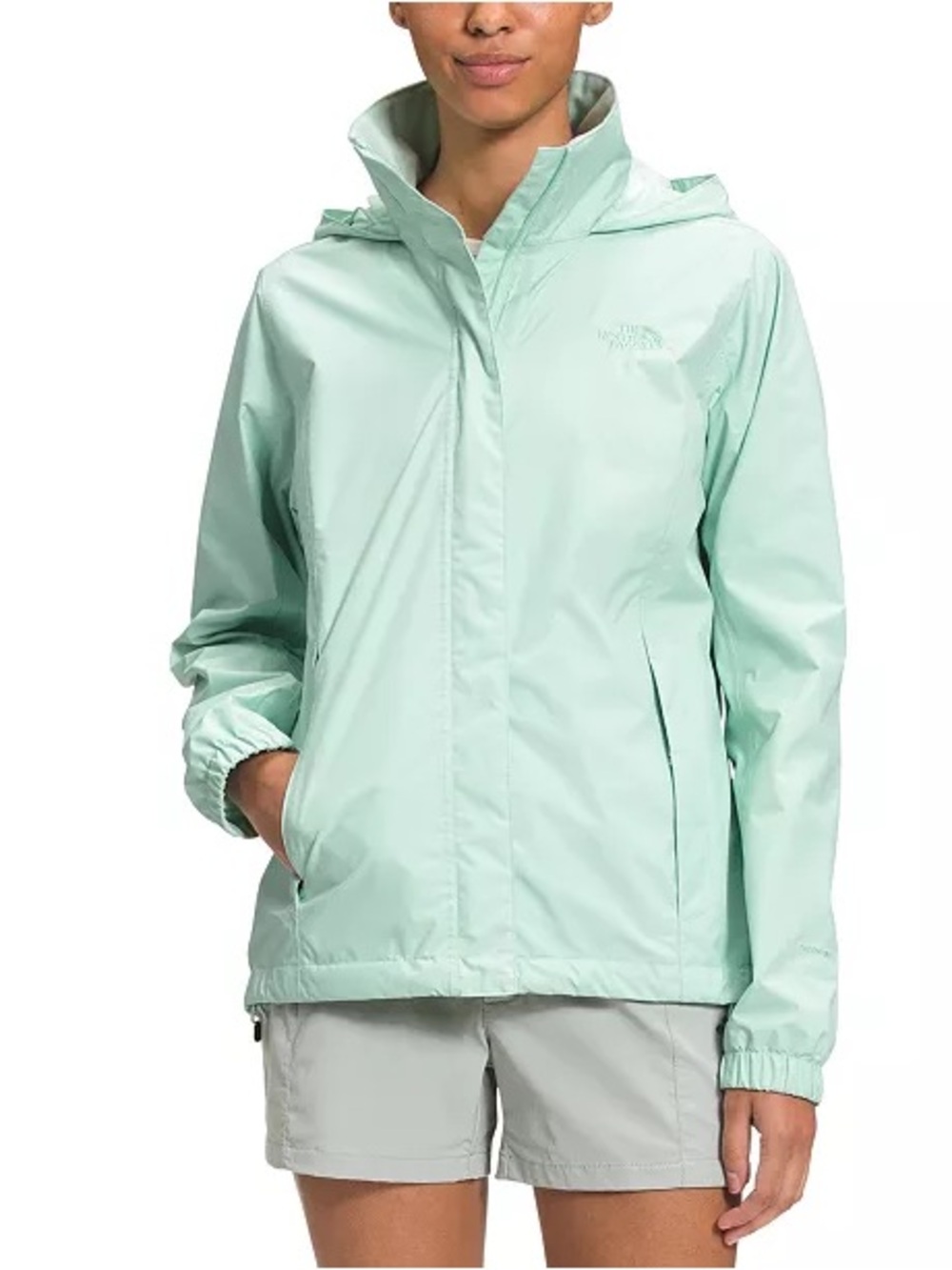 The North Face Women's Mint Green Hooded Trench Coat